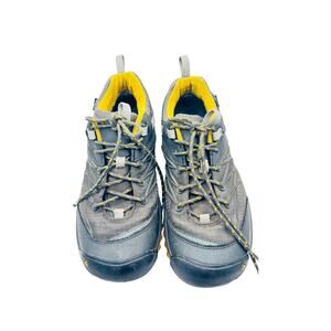Keen Marshall WP low top waterproof outerwear hiking shoes grey yellow Mens sz 9